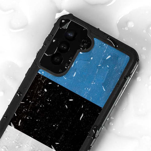 Estonia Flag Distressed Galaxy S23 Plus Waterproof Case